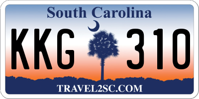 SC license plate KKG310