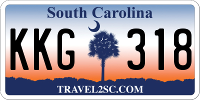 SC license plate KKG318