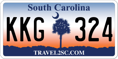 SC license plate KKG324