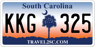 SC license plate KKG325