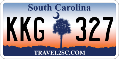 SC license plate KKG327