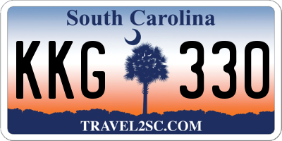 SC license plate KKG330