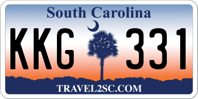 SC license plate KKG331