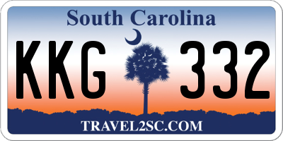 SC license plate KKG332