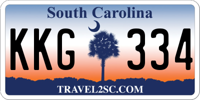 SC license plate KKG334