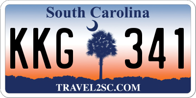 SC license plate KKG341