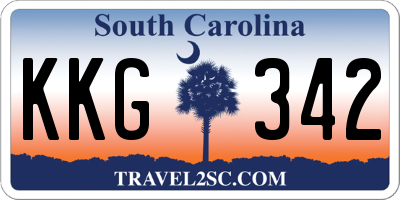 SC license plate KKG342
