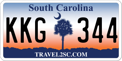 SC license plate KKG344