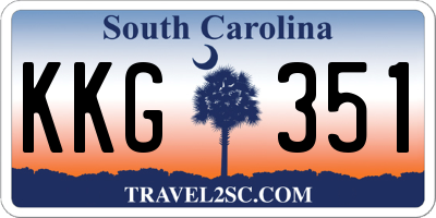 SC license plate KKG351