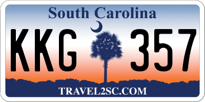 SC license plate KKG357