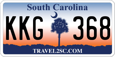 SC license plate KKG368
