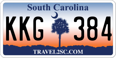 SC license plate KKG384