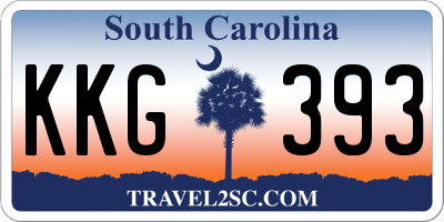 SC license plate KKG393