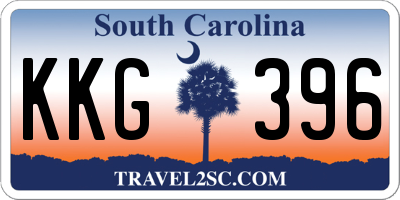 SC license plate KKG396
