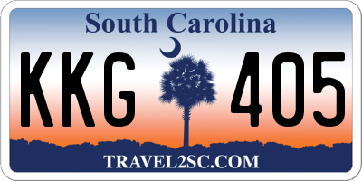 SC license plate KKG405