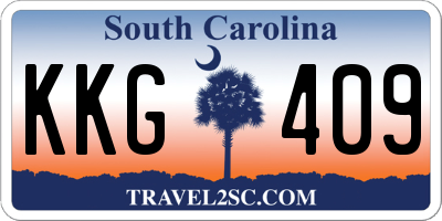 SC license plate KKG409