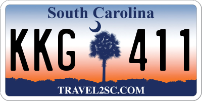 SC license plate KKG411