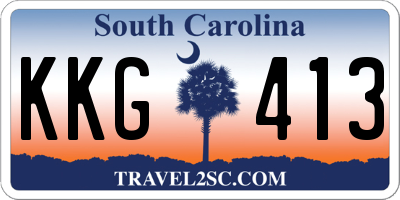 SC license plate KKG413
