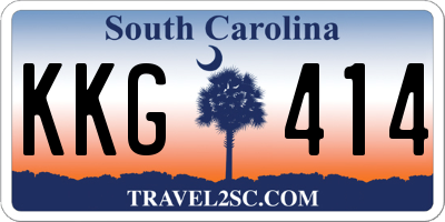 SC license plate KKG414