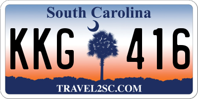 SC license plate KKG416
