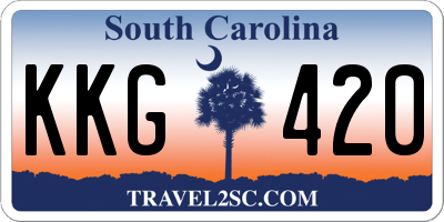 SC license plate KKG420