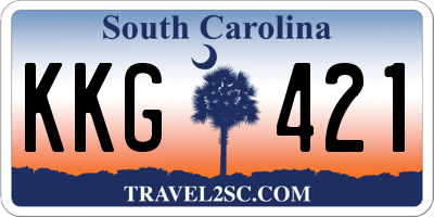 SC license plate KKG421