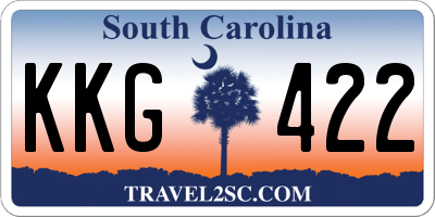 SC license plate KKG422
