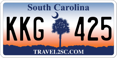 SC license plate KKG425