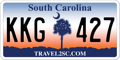 SC license plate KKG427