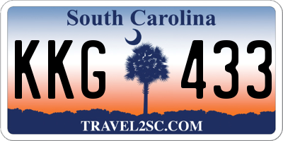 SC license plate KKG433