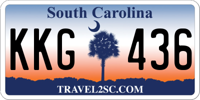 SC license plate KKG436