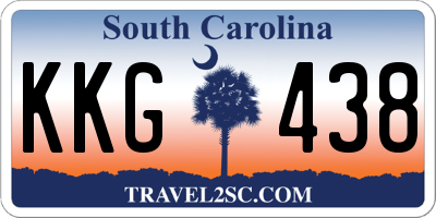 SC license plate KKG438