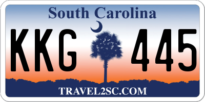 SC license plate KKG445