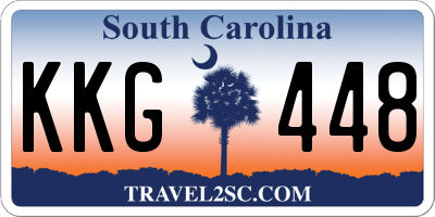SC license plate KKG448