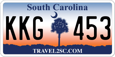 SC license plate KKG453
