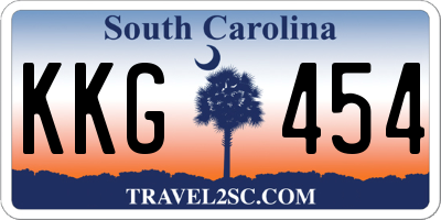 SC license plate KKG454