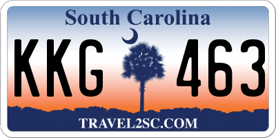 SC license plate KKG463