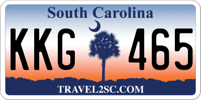 SC license plate KKG465