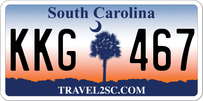 SC license plate KKG467