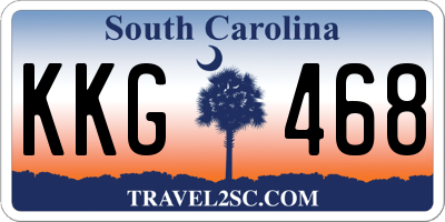 SC license plate KKG468