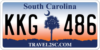SC license plate KKG486