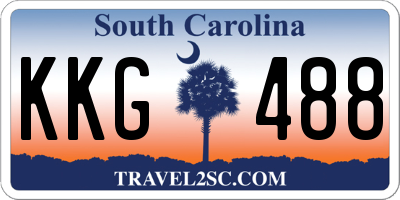 SC license plate KKG488