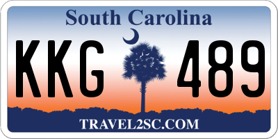 SC license plate KKG489