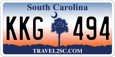 SC license plate KKG494