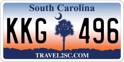 SC license plate KKG496
