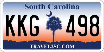 SC license plate KKG498