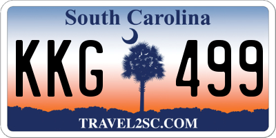 SC license plate KKG499