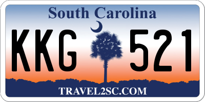 SC license plate KKG521