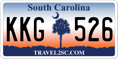 SC license plate KKG526