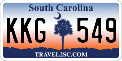 SC license plate KKG549